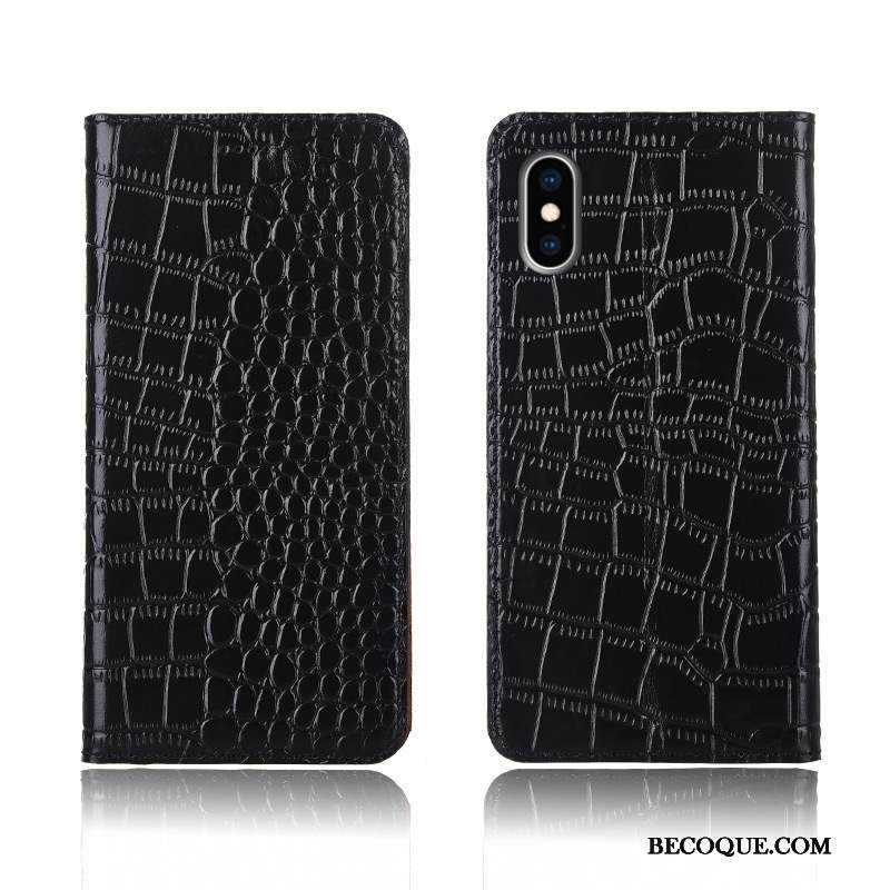 iPhone Xs Max Incassable Coque De Téléphone Protection Étui En Cuir Clamshell Personnalité