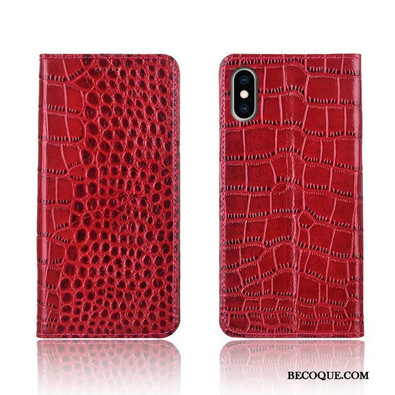 iPhone Xs Max Incassable Coque De Téléphone Protection Étui En Cuir Clamshell Personnalité