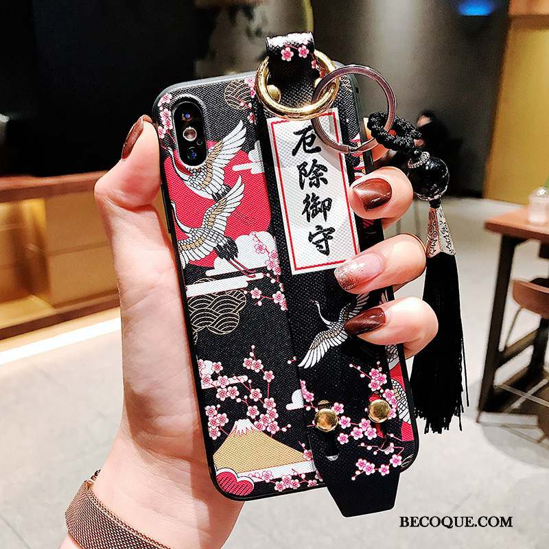 iPhone Xs Tout Compris Support Nouveau Style Chinois Coque Silicone