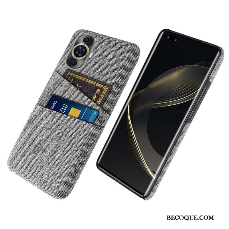 Coque Huawei Nova 11 Pro Tissu Porte-Cartes