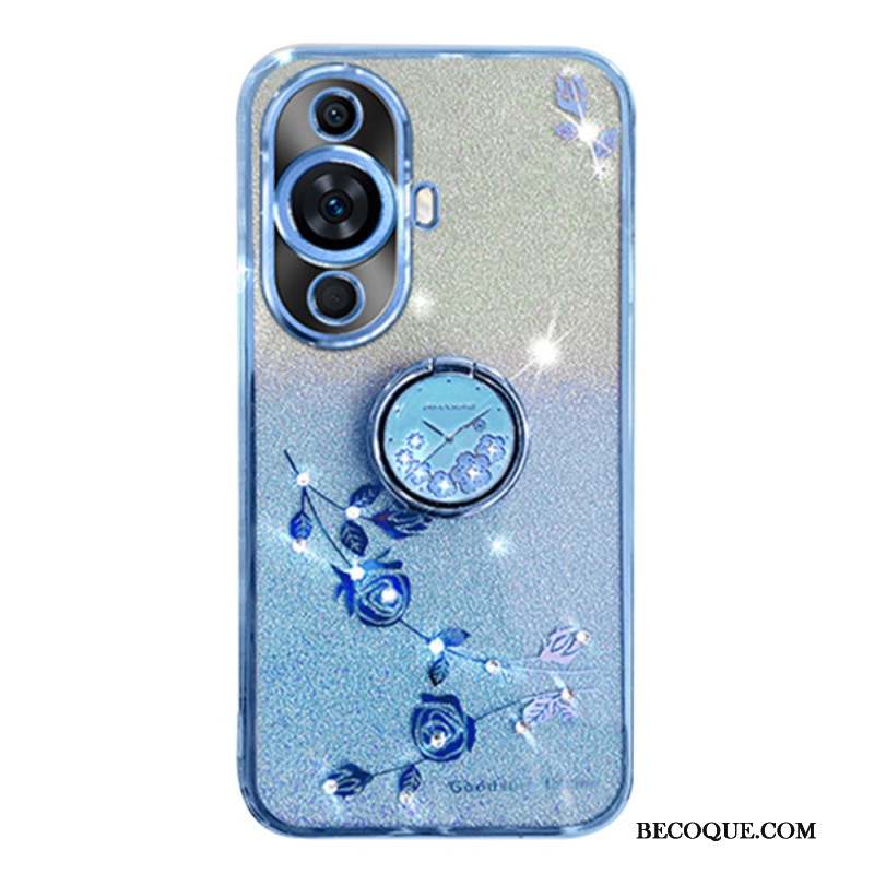 Coque Huawei Nova 12S Strass et Support Kadem