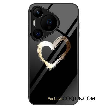 Coque Huawei Pura 70 Verre Trempé Coeur Noir