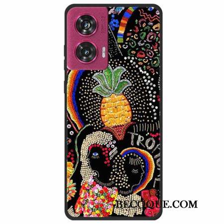 Coque Motorola Edge 50 Fusion Fleur d'Ananas