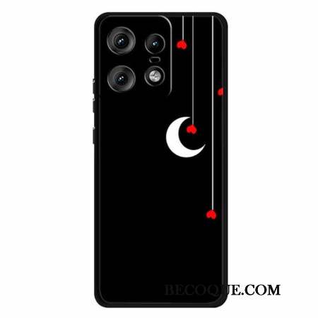 Coque Motorola Edge 50 Pro Cœurs et Lune