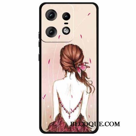 Coque Motorola Edge 50 Pro Esquisse de Fille