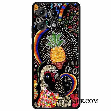 Coque Motorola Edge 50 Pro Fleur d'Ananas