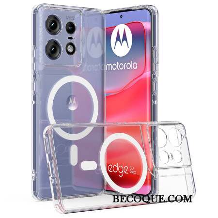 Coque Motorola Edge 50 Pro Transparente Compatible MagSafe