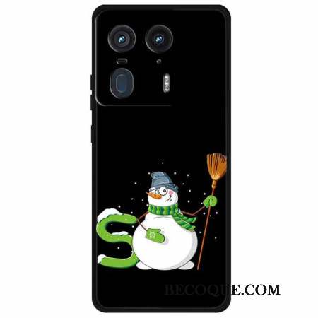 Coque Motorola Edge 50 Ultra Bonhomme de Neige