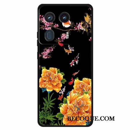 Coque Motorola Edge 50 Ultra Fleurs et Poissons