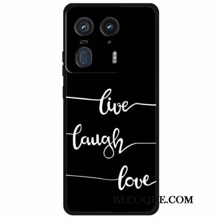 Coque Motorola Edge 50 Ultra LIve Laugh Love