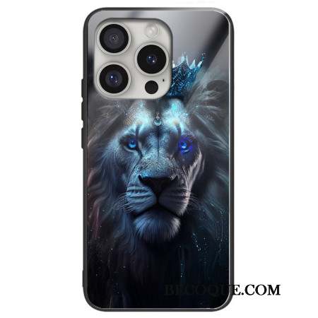 Coque Phone 16 Pro Max Verre Trempé Lion Bleu