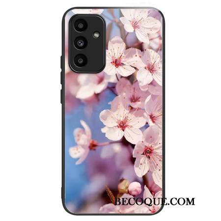 Coque Samsung Galaxy A15 5G / A15 Verre Trempé Fleurs de Pêcher