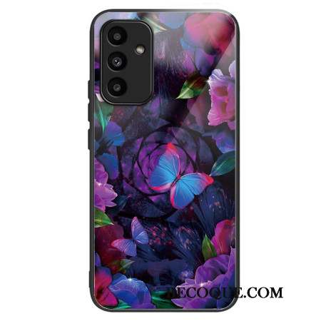 Coque Samsung Galaxy A15 5G / A15 Verre Trempé Papillons Colorés