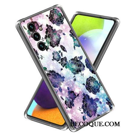 Coque Samsung Galaxy A15 5G Fleurs Pourpres