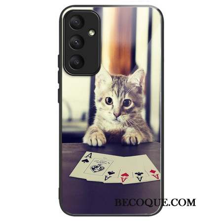 Coque Samsung Galaxy A55 5G Verre Trempé Chat Poker