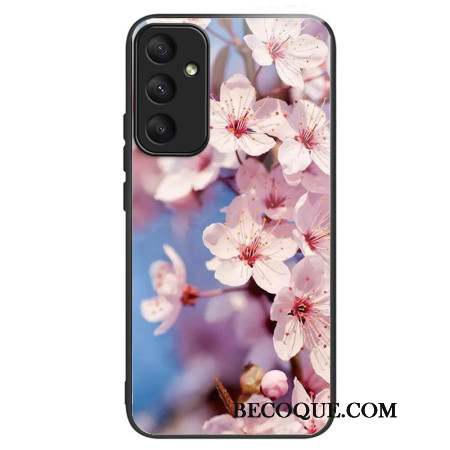 Coque Samsung Galaxy A55 5G Verre Trempé Fleurs de Pêcher