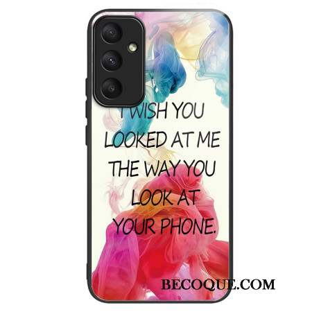 Coque Samsung Galaxy A55 5G Verre Trempé I Wish You Looked At Me