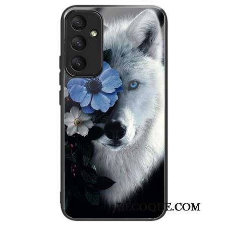 Coque Samsung Galaxy A55 5G Verre Trempé Loup Floral