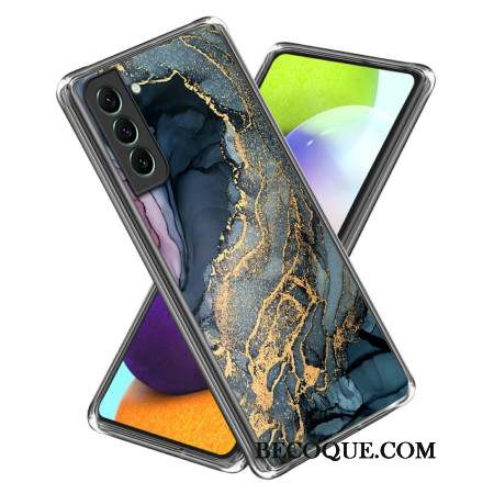 Coque Samsung Galaxy S24 5G Motif Marbre Abstrait Doré