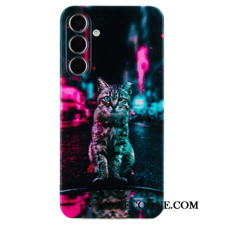 Coque Samsung Galaxy S24 FE Chat au Feu Tricolore