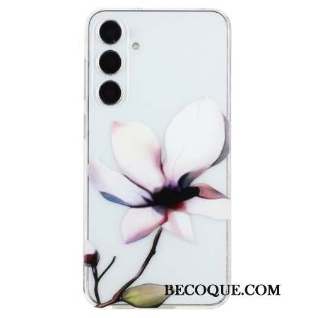 Coque Samsung Galaxy S24 FE Fleur blanche