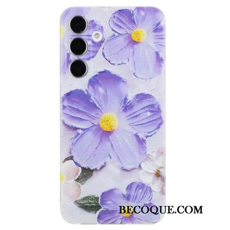 Coque Samsung Galaxy S24 FE Fleurs Pourpres