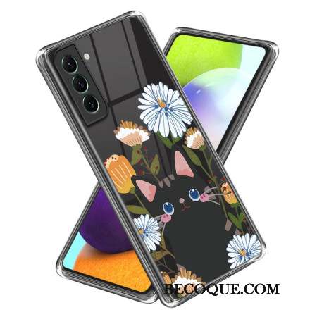 Coque Samsung Galaxy S24 Plus 5G Fleur et Chat