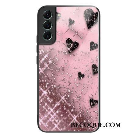 Coque Samsung Galaxy S24 Plus 5G Verre Trempé Amour Rose