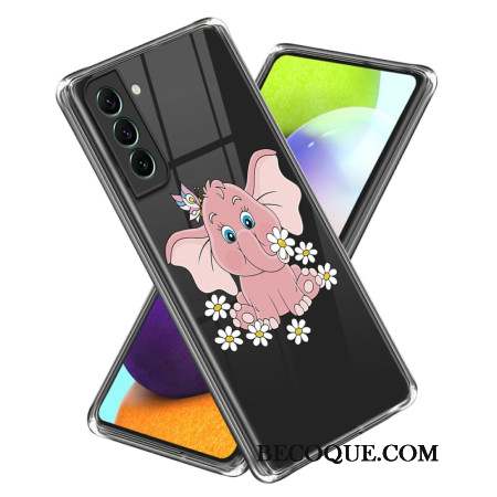 Coque Samsung Galaxy S24 Plus 5G Éléphant Rose