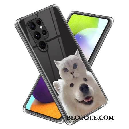 Coque Samsung Galaxy S24 Ultra 5G Chat et Chien