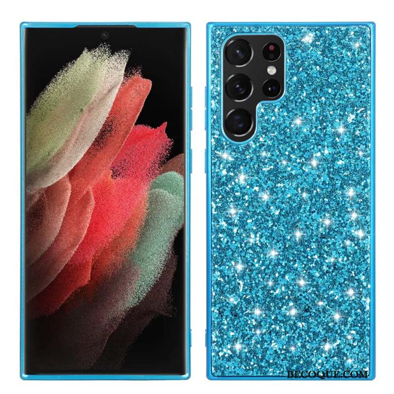 Coque Samsung Galaxy S24 Ultra 5G Paillettes Éclatantes