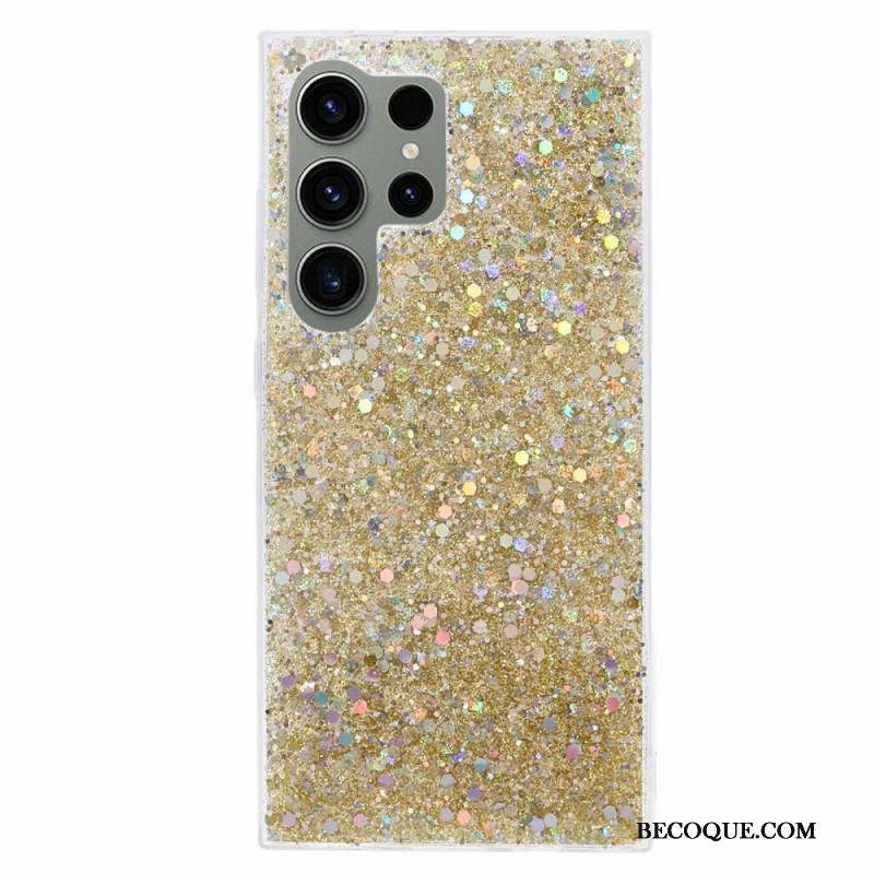 Coque Samsung Galaxy S24 Ultra 5G Paillettes Élégantes