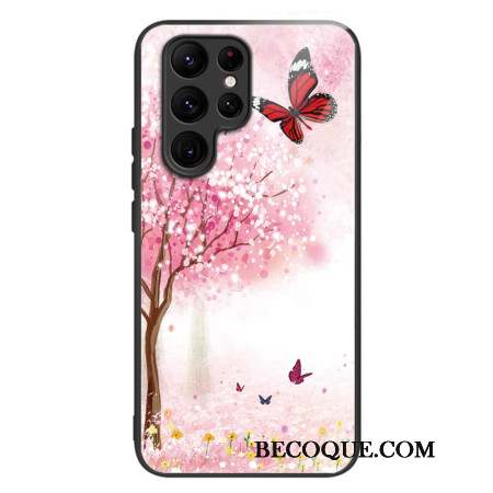 Coque Samsung Galaxy S24 Ultra 5G Verre Trempé Cerisiers en fleurs