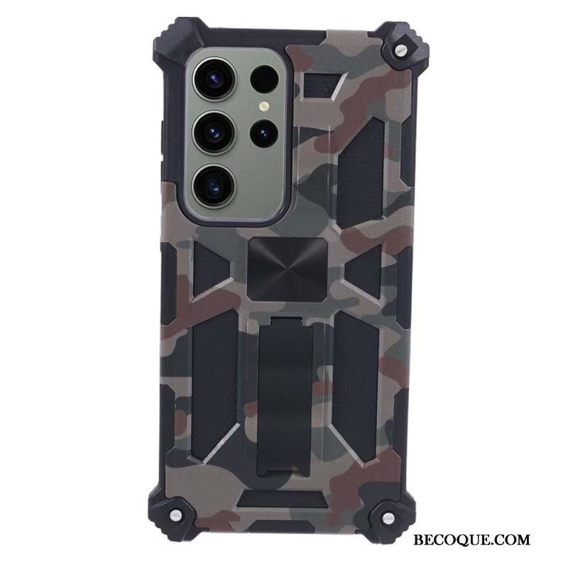 Coque Samsung Galaxy S24 Ultra avec Support Camouflage