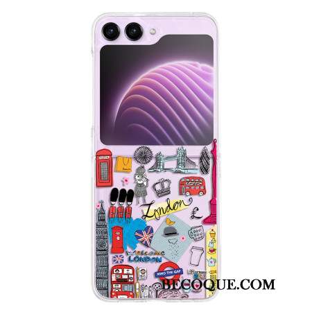 Coque Samsung Galaxy Z Flip 5 Transparente Londres