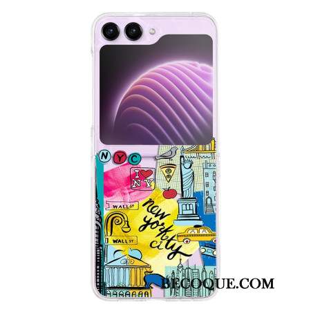 Coque Samsung Galaxy Z Flip 5 Transparente New York