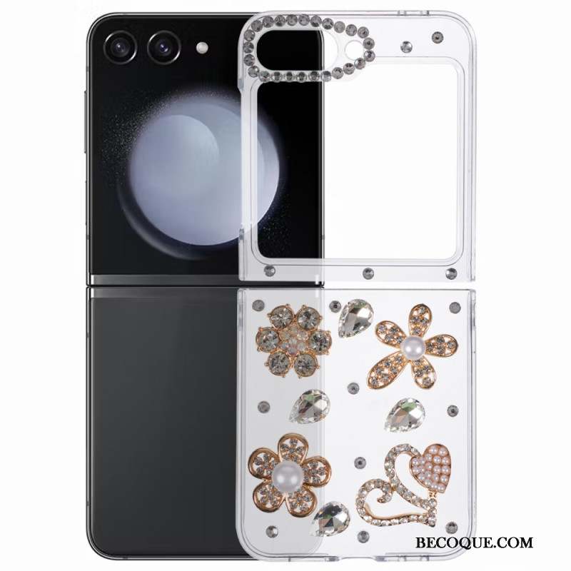 Coque Samsung Galaxy Z Flip 6 Décoration Strass