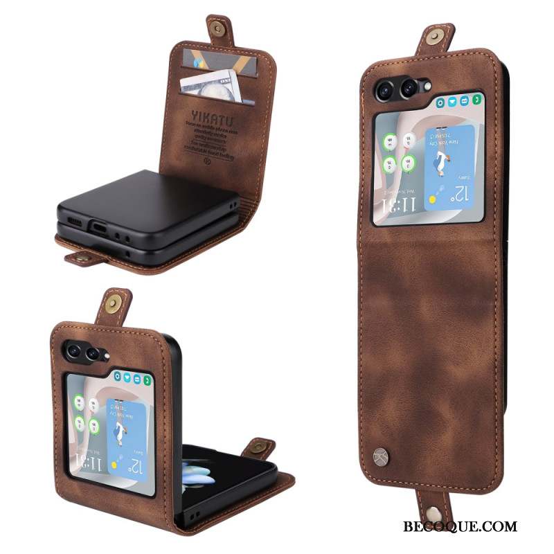 Coque Samsung Galaxy Z Flip 6 Porte-Cartes YIKATU