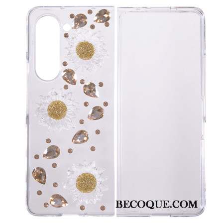 Coque Samsung Galaxy Z Fold 5 Breloques Marguerites