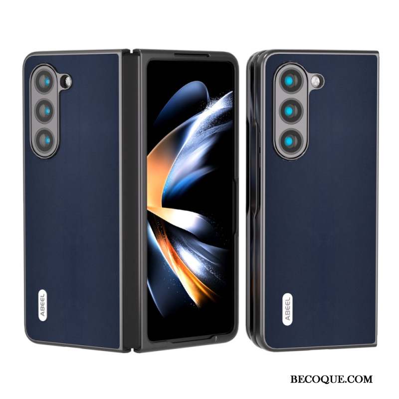 Coque Samsung Galaxy Z Fold 5 Vrai Cuir Abeel