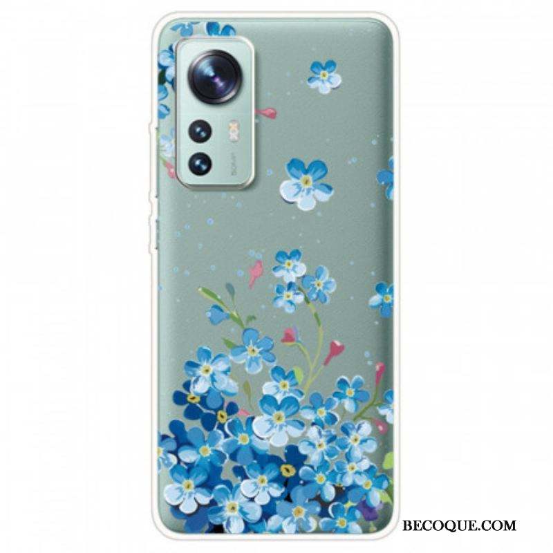 Coque  Xiaomi 12 / 12X  Bouquet de Fleurs Bleues