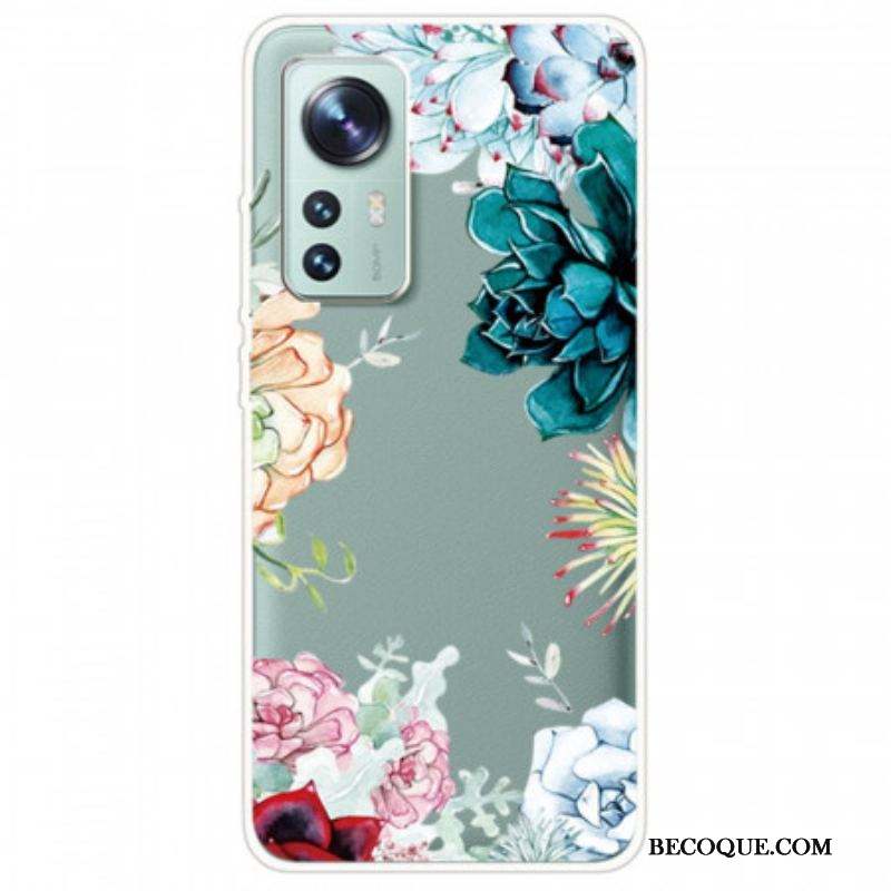 Coque  Xiaomi 12 / 12X  Fleurs Aquarelle