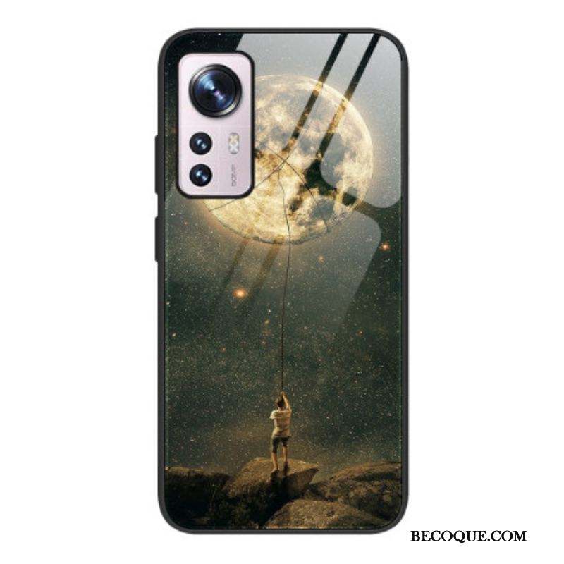 Coque Xiaomi 12 / 12X Verre Trempé l'Homme à la Lune