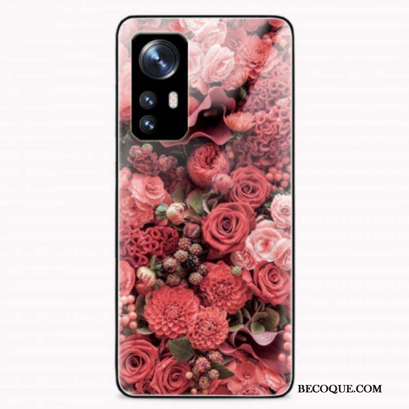 Coque  Xiaomi 12 / 12X  Verre trempé Fleurs Roses