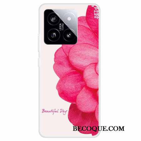 Coque Xiaomi 14 Fleur Rose