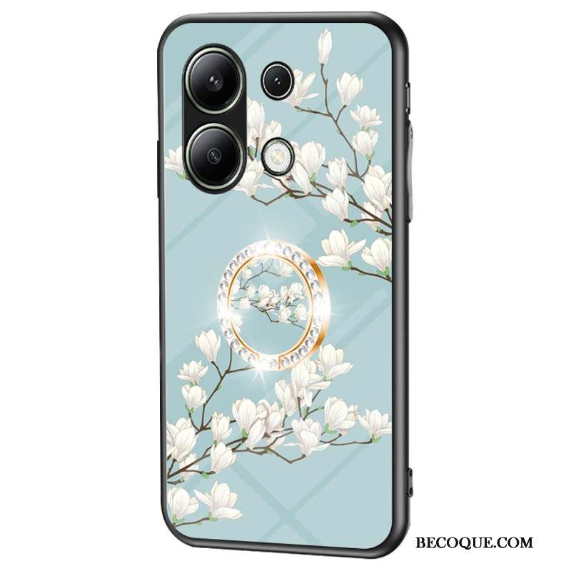 Coque Xiaomi Redmi Note 13 4G Anneau-Support Florale