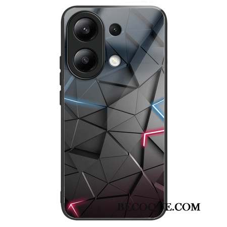 Coque Xiaomi Redmi Note 13 4G Verre Trempé Triangles Noirs