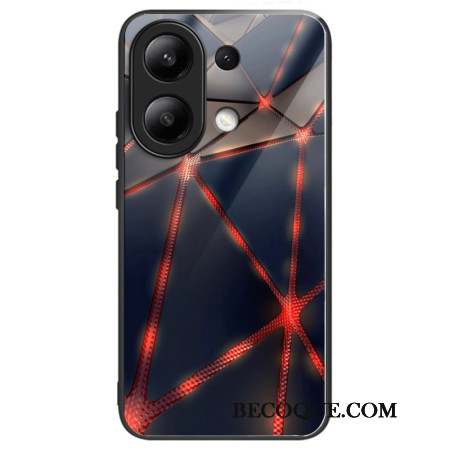 Coque Xiaomi Redmi Note 13 4G Verre Trempé Triangles Rouges