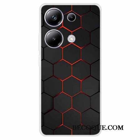 Coque Xiaomi Redmi Note 13 Pro 4G / Poco M6 Pro 4G Alvéole Rouge