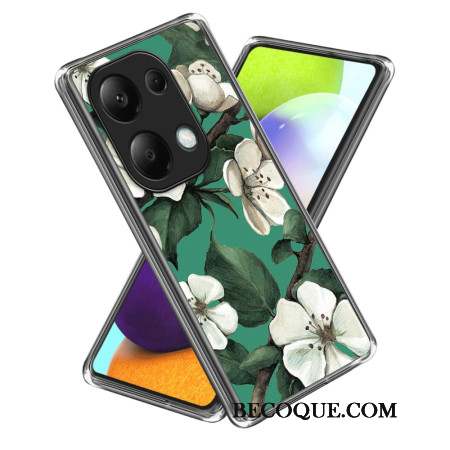 Coque Xiaomi Redmi Note 13 Pro 4G / Poco M6 Pro 4G Fleurs Blanches